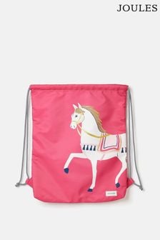 Joules Adventurer Pink Kids' Horse Drawstring Bag (Q89581) | ￥2,550