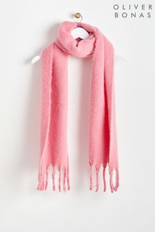 Różowy szalik z grubej tkaniny  Oliver Bonas Sparkle (Q89740) | 100 zł
