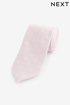 Pink Diamond Jacquard Tie (Q89830) | 59 QAR