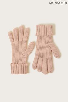Monsoon Cream Plain Knit Gloves (Q89889) | kr270