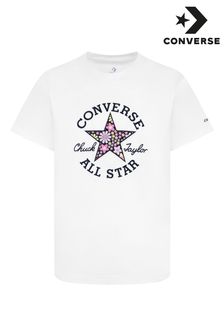 Converse White Floral Graphic T-Shirt (Q90184) | $34