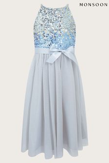 Monsoon Blue Ombre Sequin Truth Dress (Q90208) | €59 - €63