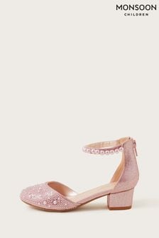 Monsoon Pink Pearl Two Part Heels (Q90252) | €36 - €42