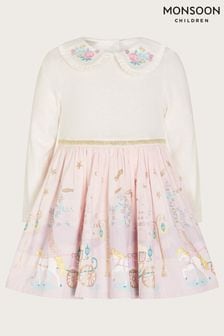 Monsoon Pink Baby Fairy Castle 2-in-1 Dress (Q90278) | €20 - €21