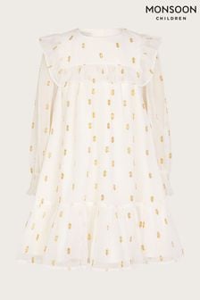 Платье из ткани добби с блестками Monsoon (Q90311) | €49 - €56