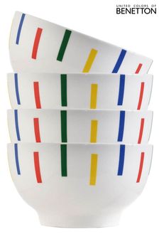 Benetton Set of 4 Multi New Bone China Bowls (Q90870) | €37