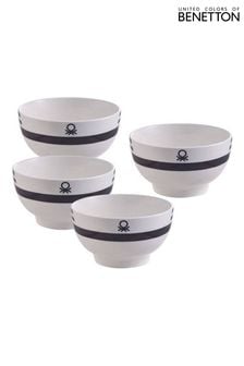 Benetton Set of 4 Multi Porcelain Bowls (Q90905) | kr338