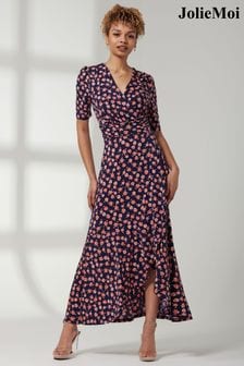 Jolie Moi Print Viscose Frill Hem Maxi Dress (Q90914) | €90