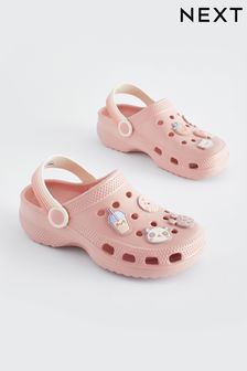Pink Character Badge Clogs (Q90955) | ￥2,080 - ￥2,600