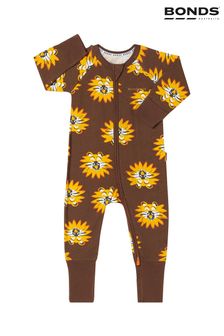 Bonds Lion Animal Print Zip Brown Sleepsuit (Q90996) | $35