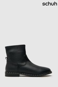 Schuh Coffee Stud Black Boots (Q91137) | $62