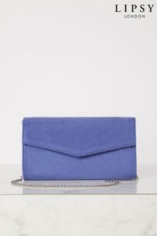 Lipsy Cobalt Blue Foldover Ocassion Envelope Clutch Bag (Q91217) | $39