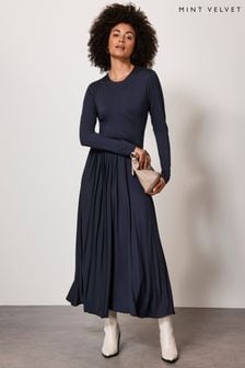 Mint Velvet Blue Jersey Midi Dress (Q91571) | 167 €