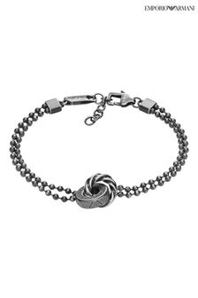 Emporio Armani Jewellery Gents Silver Tone Bracelet (Q91760) | €147