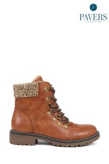 Pavers Lace Up Ankle Boots (Q91806) | $72