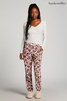 Hunkemoller Floral Flannel White Pyjama Bottoms (Q91960) | kr376