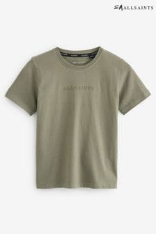 Caqui/Verde - Smallsaints Logo Embroidered Crew T-shirt (Q92116) | 25 € - 31 €