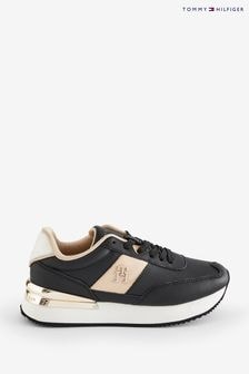 Tommy Hilfiger Black Elevated Feminine Trainers (Q92193) | $223