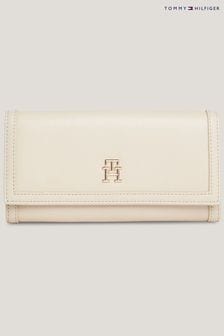 Tommy Hilfiger City Compact Flap Cream Wallet (Q92277) | OMR41