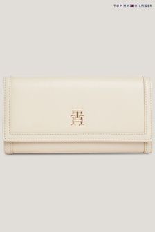 Tommy Hilfiger City Compact Flap Cream Wallet
