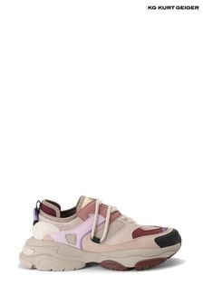 KG Kurt Geiger Taupe Lennox Trainers (Q92383) | $271