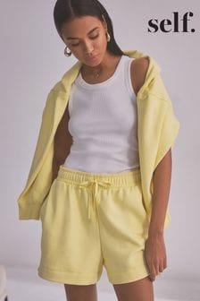 self. Yellow Sweat Shorts (Q92509) | SGD 35
