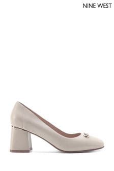 Nine West Womens Cream 'Billar' Block Heel (Q92789) | $138