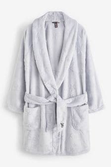 Victoria's Secret Flint Grey Star Jacquard Cosy Short Dressing Gown (Q92927) | €56