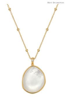 Hot Diamonds HD X JJ Gold Tone Calm Mother Of Pearl Pendant Necklace