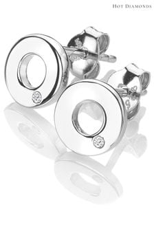 Hot Diamonds Silver Tone Amulets Circle Earrings (Q93024) | 223 SAR