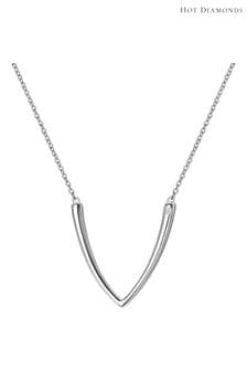 Hot Diamonds Reflect Silver Tone Necklace (Q93030) | LEI 477