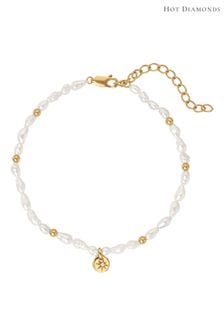 Hot Diamonds HD X JJ Gold Tone Calm Pearl Lunar Bracelet (Q93036) | €108