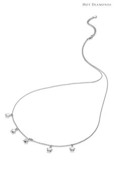 Hot Diamonds Silver Tone Star Necklace (Q93057) | kr1,168