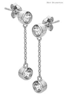 Hot Diamonds Silver Tone Tender Waterfall Drop Earrings (Q93059) | €96