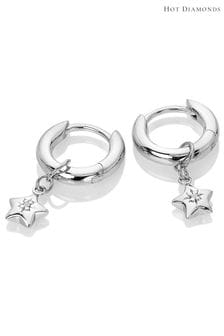 Hot Diamonds Silver Tone Star Earrings (Q93066) | €82