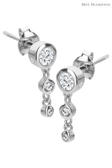 Hot Diamonds Silver Tone Tender Waterfall Earrings (Q93091) | €93