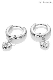 Hot Diamonds Silver Tone Heart Earrings (Q93099) | €85