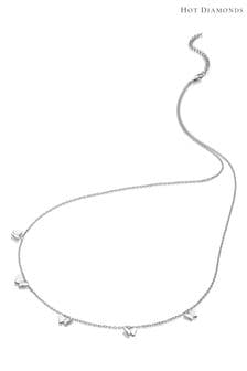 Hot Diamonds Silver Tone Flutter Necklace (Q93117) | AED610