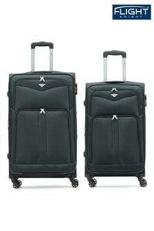 Зеленый - Набор из 2 чемоданов среднего размера для регистрации с мягкими чехлами Flight Knight (Q93444) | €159