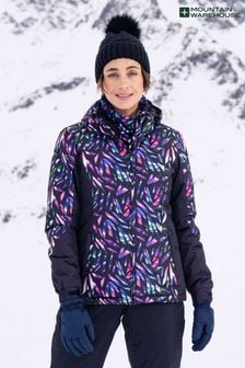 Mountain Warehouse Blue Womens Dawn II Fleece Lined Ski Jacket (Q93583) | $100
