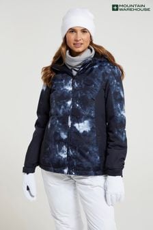 Mountain Warehouse Black Womens Dawn II Fleece Lined Ski Jacket (Q93607) | OMR37
