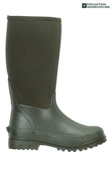 Mountain Warehouse Green Mucker Womens Water Resistant Neoprene Long Boots (Q93748) | $137