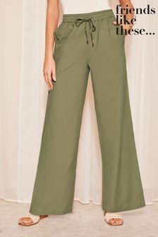 Friends Like These Wide Leg Trouser With Linen