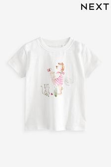 White Pretty Fairy Short Sleeve T-Shirt (3mths-7yrs) (Q94495) | OMR3 - OMR4