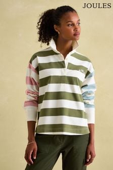 Joules Lara Multi Boxy Fit Rugby Shirt (Q94507) | $103