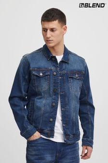 Albastru subțire - Denim Jachetă autentice cu detaliu nasturi De marcă Blend Blend Authentic (Q94637) | 346 LEI