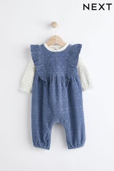 Baby girl dungaree set on sale