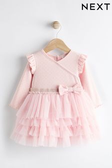 Pink Mesh Tutu Baby Dress (0mths-2yrs) (Q94825) | kr290 - kr320