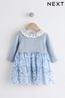 Girls Dresses Blue Tulle Mesh Newborn Next Bahrain