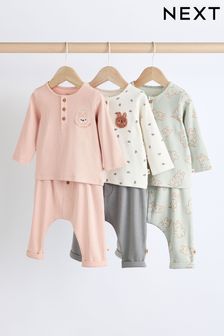 Sage Green Baby Long Sleeve Top And Leggings Set 6 Piece (Q94944) | €40 - €43